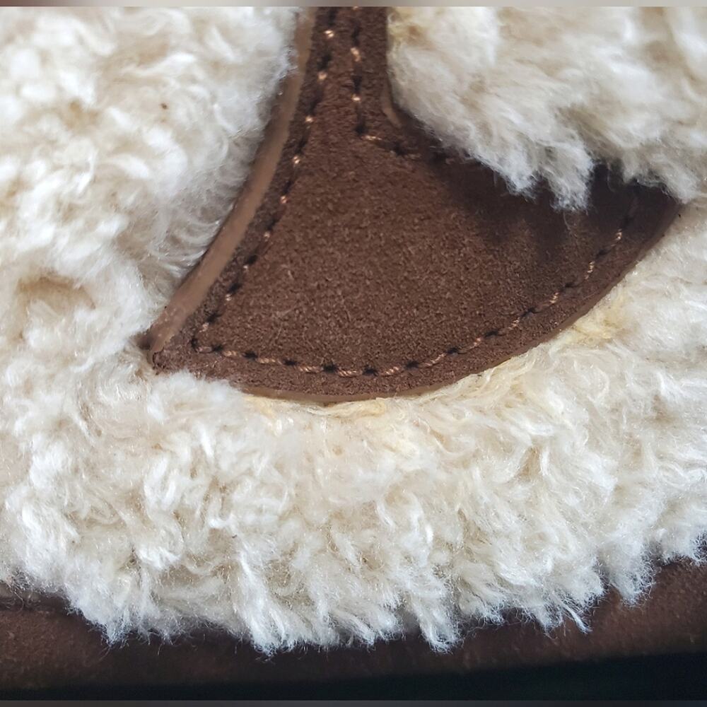 NWD$1645 Dolce & Gabbana Logo DG Faux Suede & Shearling Mini Crossbody Tote Bag - Picture 10 of 16